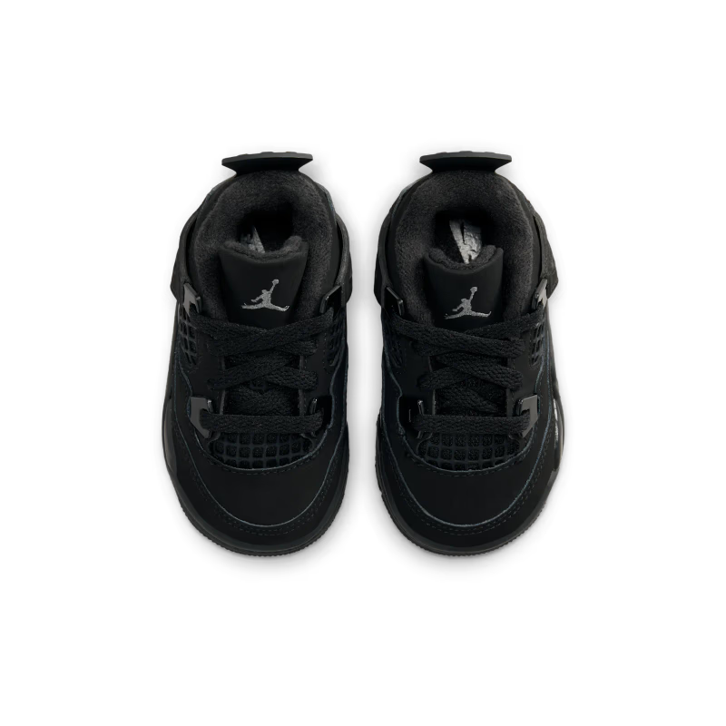 Air Jordan 4 Retro Black Cat (2025) (TD) - vue dessus