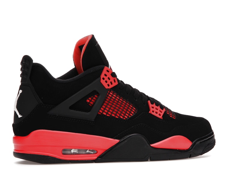 Air Jordan 4 Retro Red Thunder, vista a 360 gradi 35 di 36