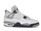 Air Jordan 4 Retro White Midnight Navy, vista a 360 gradi 3 di 36