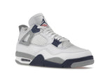 Air Jordan 4 Retro White Midnight Navy, vista a 360 gradi 5 di 36