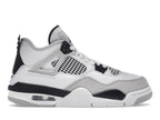 Air Jordan 4 Retro Military Black (GS) - White/Black-Neutral Grey - air-jordan-4-retro-military-black-gs - 01