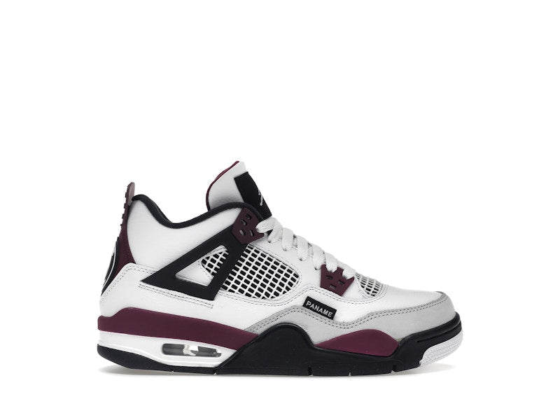 Air Jordan 4 Retro PSG Paris Saint-Germain (GS) - White/Bordeaux-Neutral Grey-Black - CZ6509-100 - 01