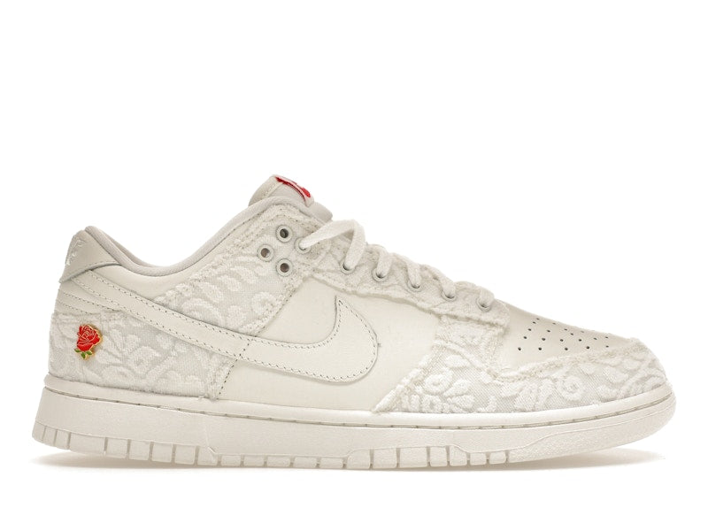 Nike Dunk Low Give Her Flowers Womens - Sail/University Red-Medium Soft Pink - FZ3775-133 - 01
