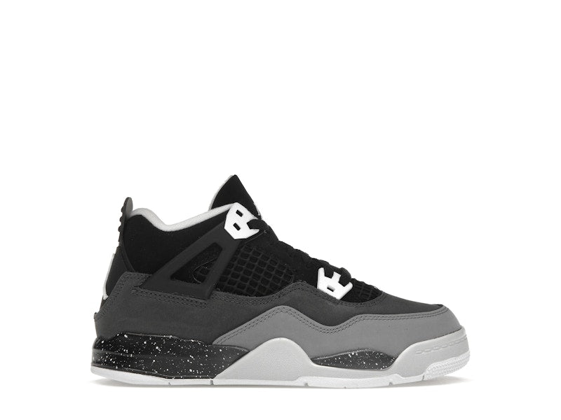 Air Jordan 4 Retro Fear 2024 (PS) - Black/White/Anthracite/Black/Pure Platinum - FV4537-002 - 01