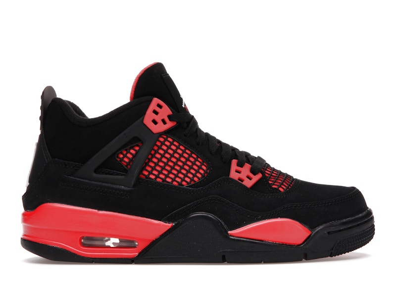 Air Jordan 4 Retro Red Thunder (GS) - Black/Multi-Color-Multi-Color-Crimson - 408452-016 - 01