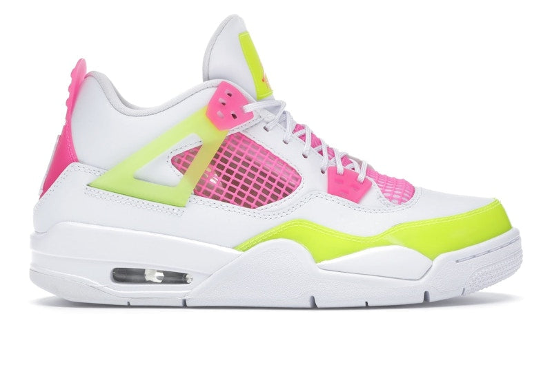 Air Jordan 4 Retro White Lemon Pink (GS) - White/Lemon Venom-Pink Blast - CV7808-100 - 01
