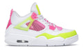 Air Jordan 4 Retro White Lemon Pink (GS) - White/Lemon Venom-Pink Blast - CV7808-100 - 01