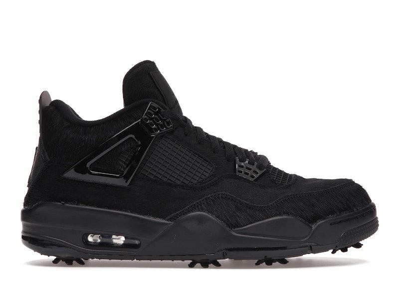 Air Jordan 4 Retro Golf Black Cat Pony Hair