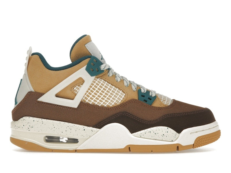 Air Jordan 4 Retro Cacao Wow (GS) - Cacao Wow/Geode Teal/Ale Brown/Twine/Sail/Luminous Green - FB2214-200 - 01