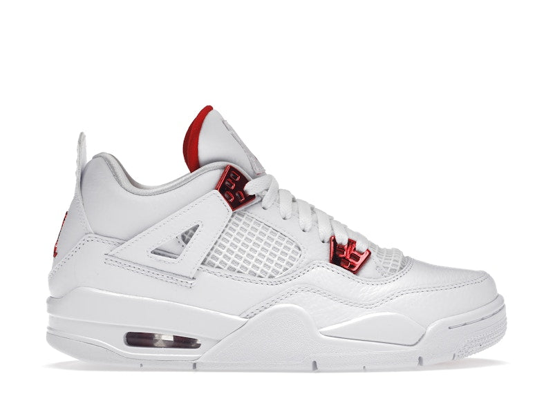 Air Jordan 4 Retro Metallic Red (GS) - White/University Red-Metallic Silver - air-jordan-4-retro-metallic-red-gs - 01