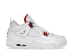 Air Jordan 4 Retro Metallic Red (GS) - White/University Red-Metallic Silver - air-jordan-4-retro-metallic-red-gs - 01