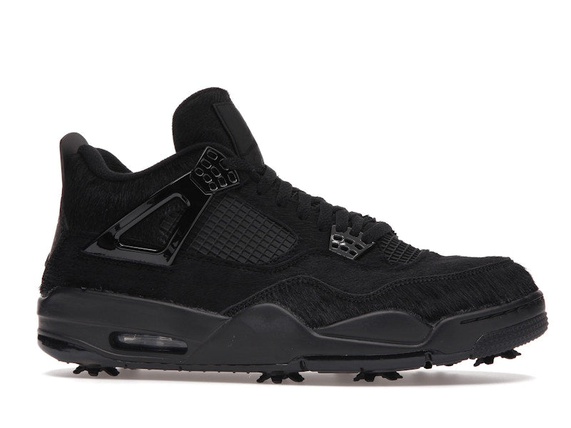 Air Jordan 4 Retro Golf Black Cat Pony Hair