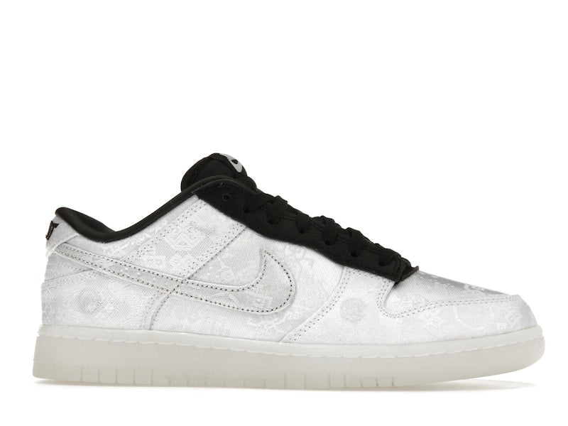 Nike Dunk Low Clot Fragment White - White/Black - FN0315-110 - 02