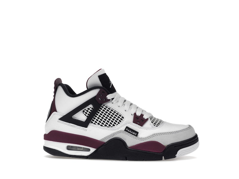 Air Jordan 4 Retro PSG Paris Saint-Germain (GS) - White/Bordeaux-Neutral Grey-Black - CZ6509-100 - 02