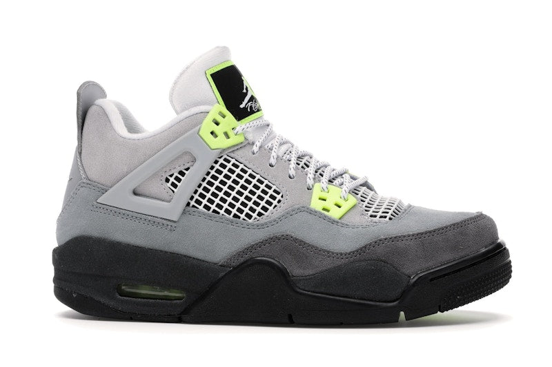 Air Jordan 4 Retro Se Neon (GS) - Cool Grey/Volt-Wolf Grey-Anthracite - CT5343-007 - 02