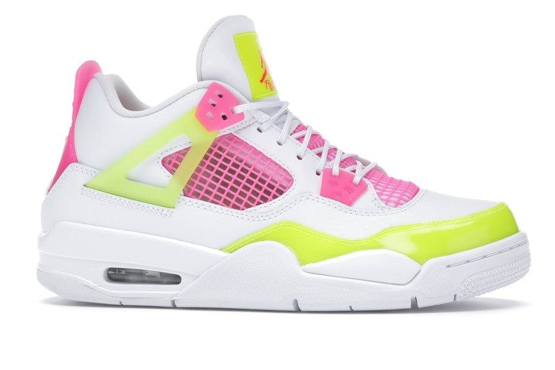 Air Jordan 4 Retro White Lemon Pink (GS) - White/Lemon Venom-Pink Blast - CV7808-100 - 02