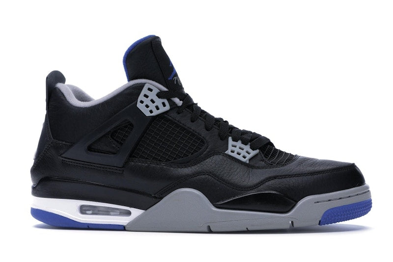 Air Jordan 4 Retro Motorsports Alternate - Black/Game Royal-Matte Silver-White - air-jordan-4-retro-motorsports-alternate - 02