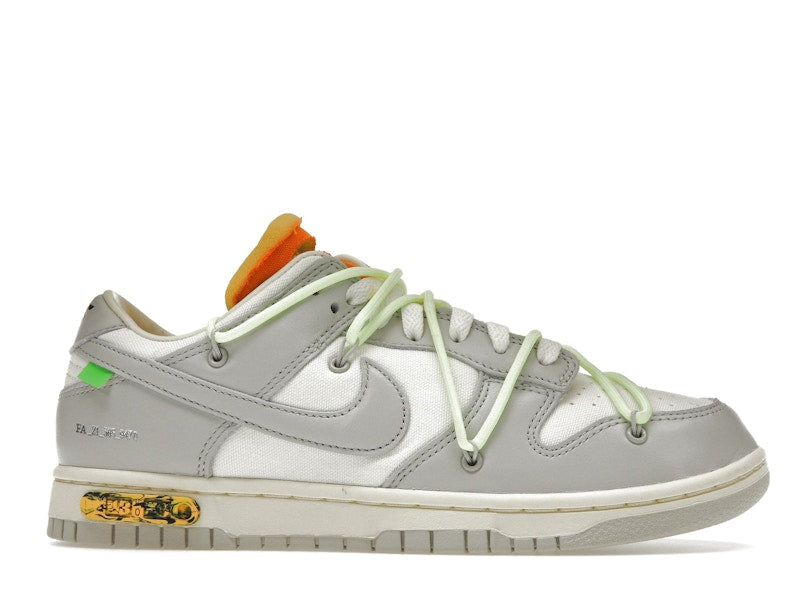 Nike Dunk Low Off White Lot 43 - Sail/Neutral Grey-Barely Volt - DM1602-128 - 02
