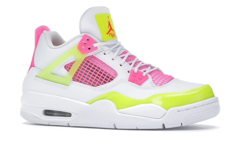 Air Jordan 4 Retro White Lemon Pink (GS) - White/Lemon Venom-Pink Blast - CV7808-100 - 03
