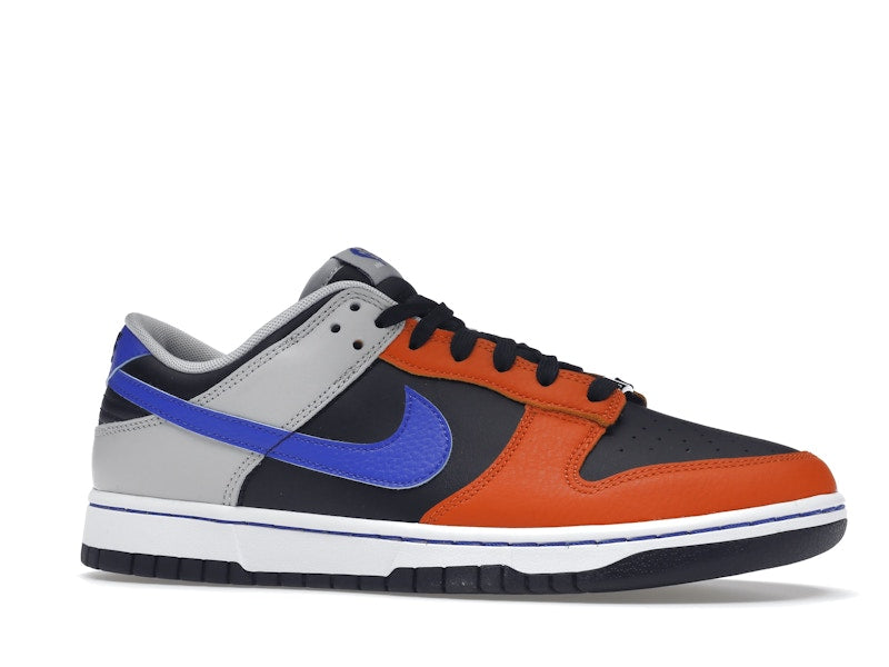 Nike Dunk Low EMB NBA 75th Anniversary Knicks - Black/Racer Blue-Grey Fog-Orange - DD3363-002 - 03