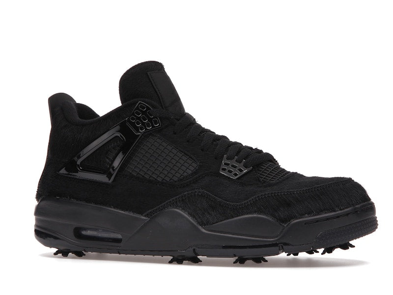 Air Jordan 4 Retro Golf Black Cat Pony Hair