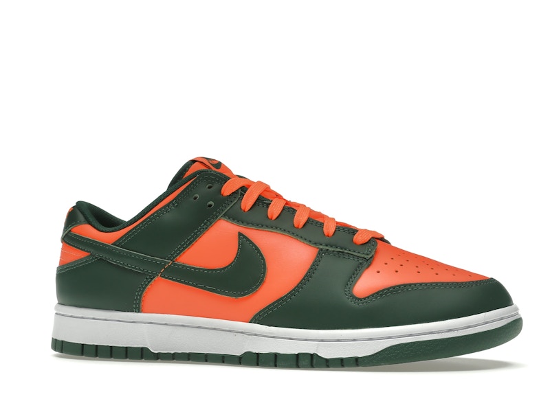 Nike Dunk Low Retro Miami Hurricanes - Team Dark Green/Team Orange-White - DD1391-300 - 03