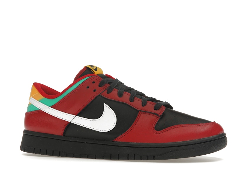 Nike Dunk Low Biker Tattoos - Black/White/Gym Red/University Gold/Atomic Teal - FZ3057-001 - 03