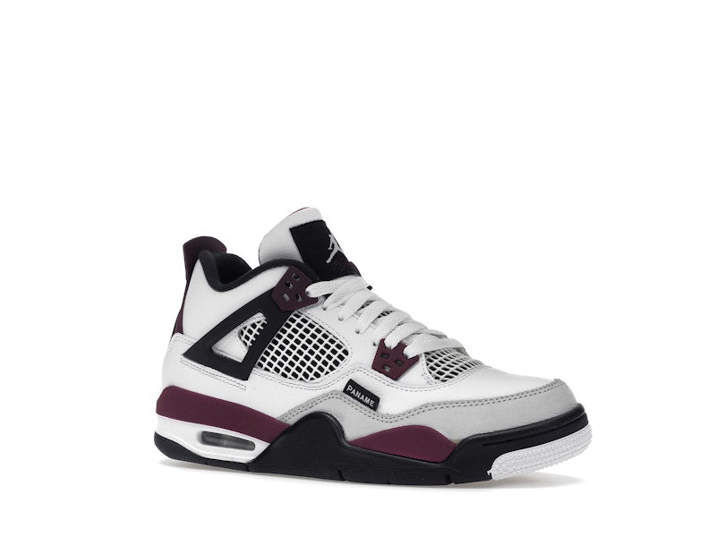 Air Jordan 4 Retro PSG Paris Saint-Germain (GS) - White/Bordeaux-Neutral Grey-Black - CZ6509-100 - 04