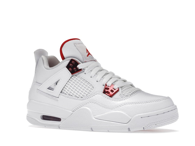 Air Jordan 4 Retro Metallic Red (GS) - White/University Red-Metallic Silver - air-jordan-4-retro-metallic-red-gs - 04