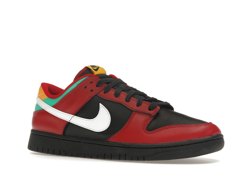 Nike Dunk Low Biker Tattoos - Black/White/Gym Red/University Gold/Atomic Teal - FZ3057-001 - 04