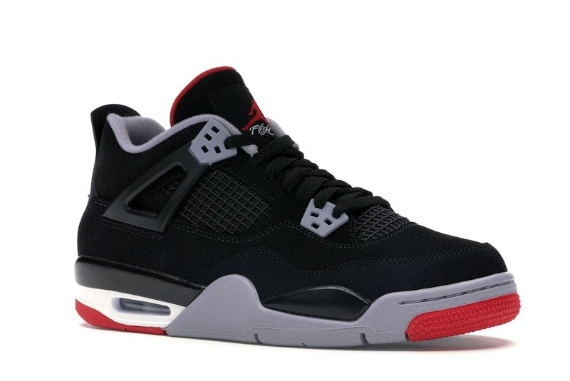 Air Jordan 4 Retro Bred 2019 (GS) - Black/Fire Red-Cement Grey-Summit White - air-jordan-4-retro-bred-2019-gs - 04