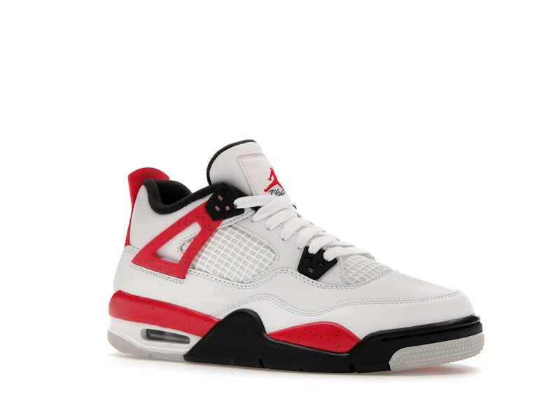 Air Jordan 4 Retro Red Cement (GS) - White/Fire Red/Black/Neutral Grey - air-jordan-4-retro-red-cement-gs - 04