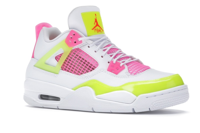 Air Jordan 4 Retro White Lemon Pink (GS) - White/Lemon Venom-Pink Blast - CV7808-100 - 04
