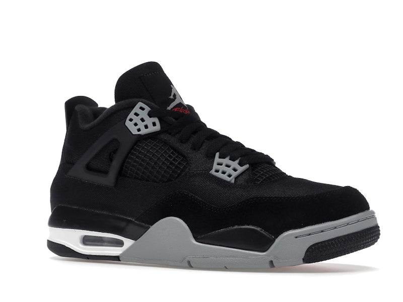 Air Jordan 4 Retro SE Black Canvas, vista a 360 gradi 4 di 38