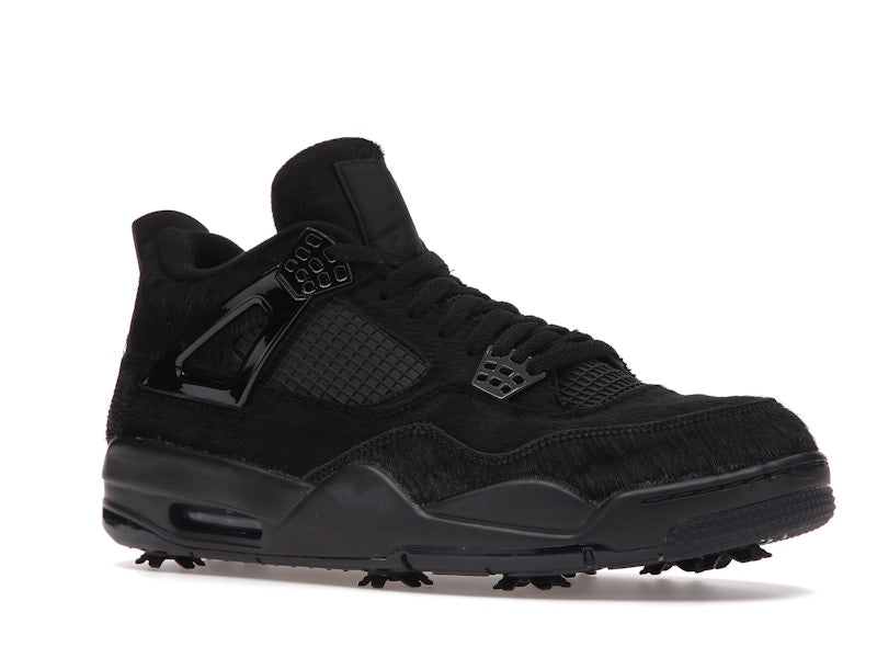 Air Jordan 4 Retro Golf Black Cat Pony Hair