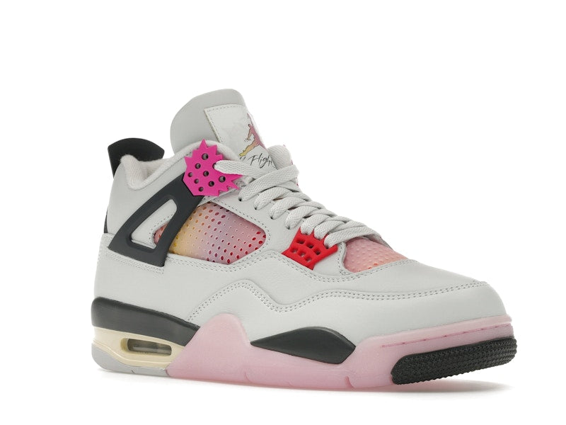 Air Jordan 4 Retro Comic - Off White/Anthracite/Neutral Grey/Fire Pink/Light Arctic Pink/Muslin - JA1135-100 - 05