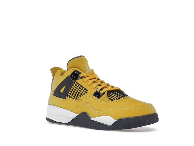 Air Jordan 4 Retro Lightning 2021 (PS) - Tour Yellow/White-Dark Blue Grey - BQ7669-700 - 05