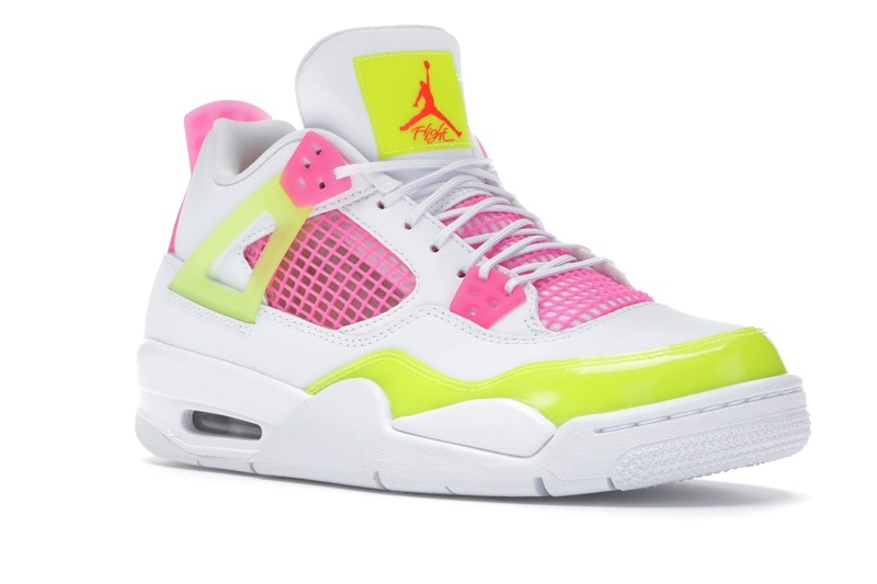 Air Jordan 4 Retro White Lemon Pink (GS) - White/Lemon Venom-Pink Blast - CV7808-100 - 05