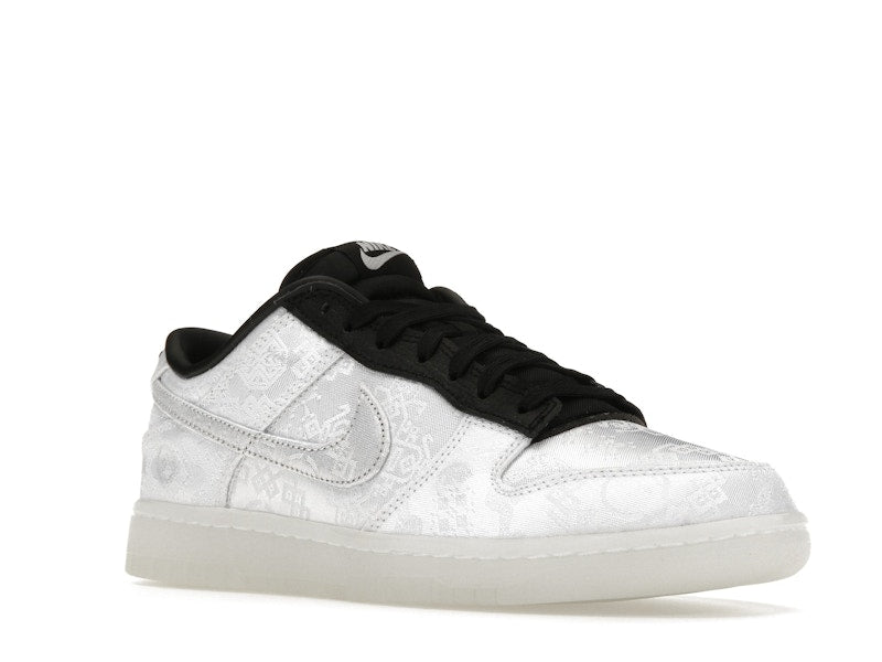 Nike Dunk Low Clot Fragment White - White/Black - FN0315-110 - 05