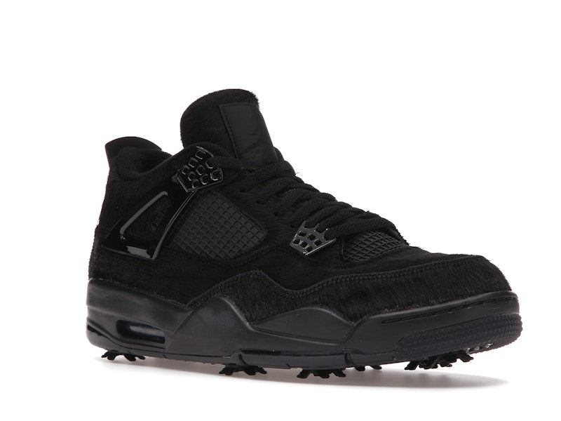 Air Jordan 4 Retro Golf Black Cat Pony Hair