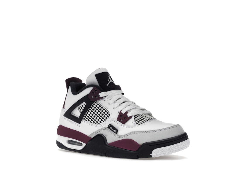 Air Jordan 4 Retro PSG Paris Saint-Germain (GS) - White/Bordeaux-Neutral Grey-Black - CZ6509-100 - 05
