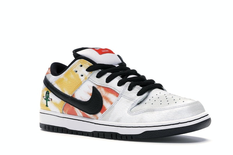 Nike SB Dunk Low Raygun Tie-Dye White - White/Black-Orange Flash - BQ6832-101 - 05
