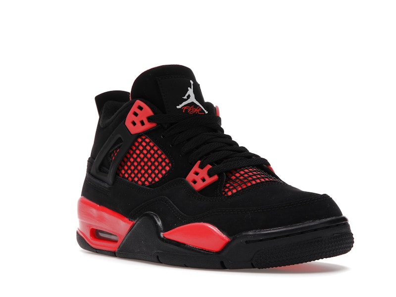 Air Jordan 4 Retro Red Thunder (GS) - Black/Multi-Color-Multi-Color-Crimson - 408452-016 - 06