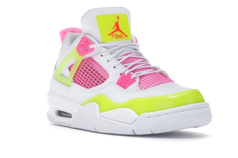 Air Jordan 4 Retro White Lemon Pink (GS) - White/Lemon Venom-Pink Blast - CV7808-100 - 06