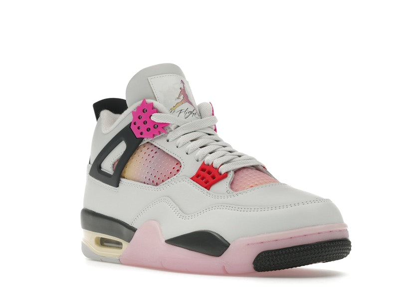 Air Jordan 4 Retro Comic - Off White/Anthracite/Neutral Grey/Fire Pink/Light Arctic Pink/Muslin - JA1135-100 - 06