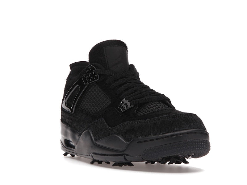 Air Jordan 4 Retro Golf Black Cat Pony Hair