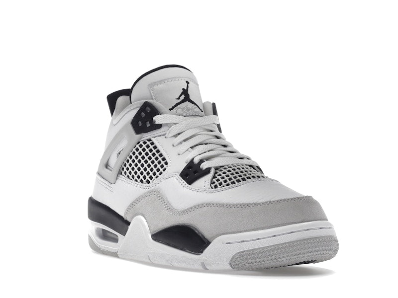 Air Jordan 4 Retro Military Black (GS) - White/Black-Neutral Grey - air-jordan-4-retro-military-black-gs - 07
