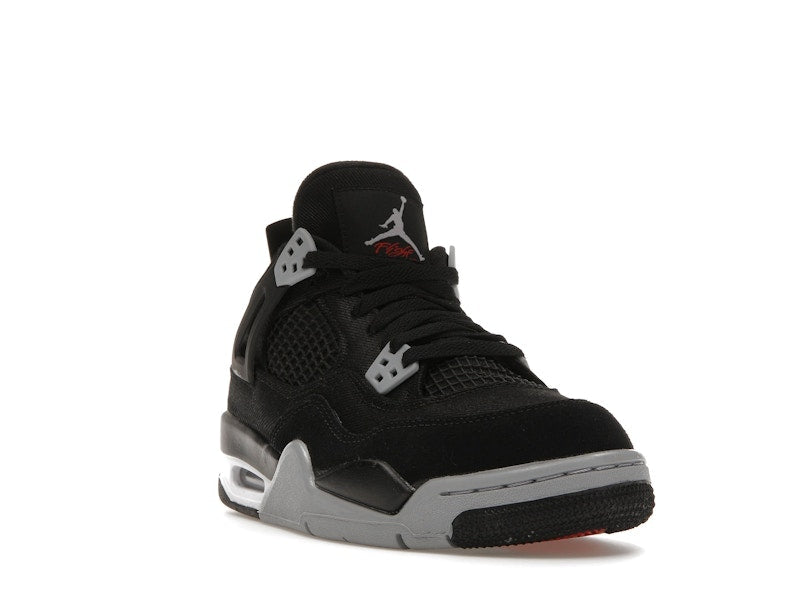 Jordan 4 Retro Black Canvas (GS), vista a 360 gradi 7 di 36