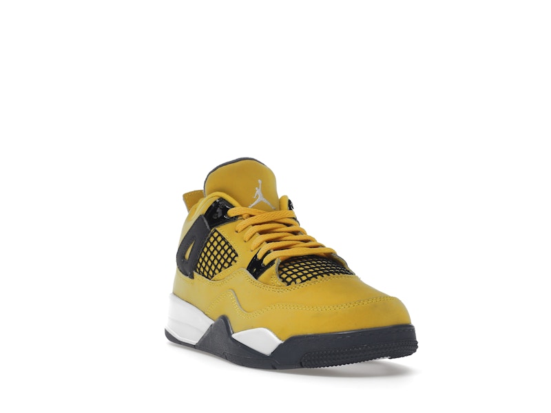 Air Jordan 4 Retro Lightning 2021 (PS) - Tour Yellow/White-Dark Blue Grey - BQ7669-700 - 07