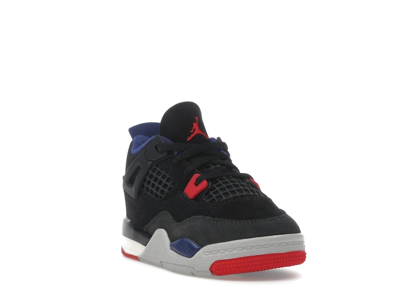 Air Jordan 4 Retro Rare Air (TD) - Black/Fire Red/Deep Royal Blue/Dark Smoke Grey/Tech Grey - IB4387-003 - 07
